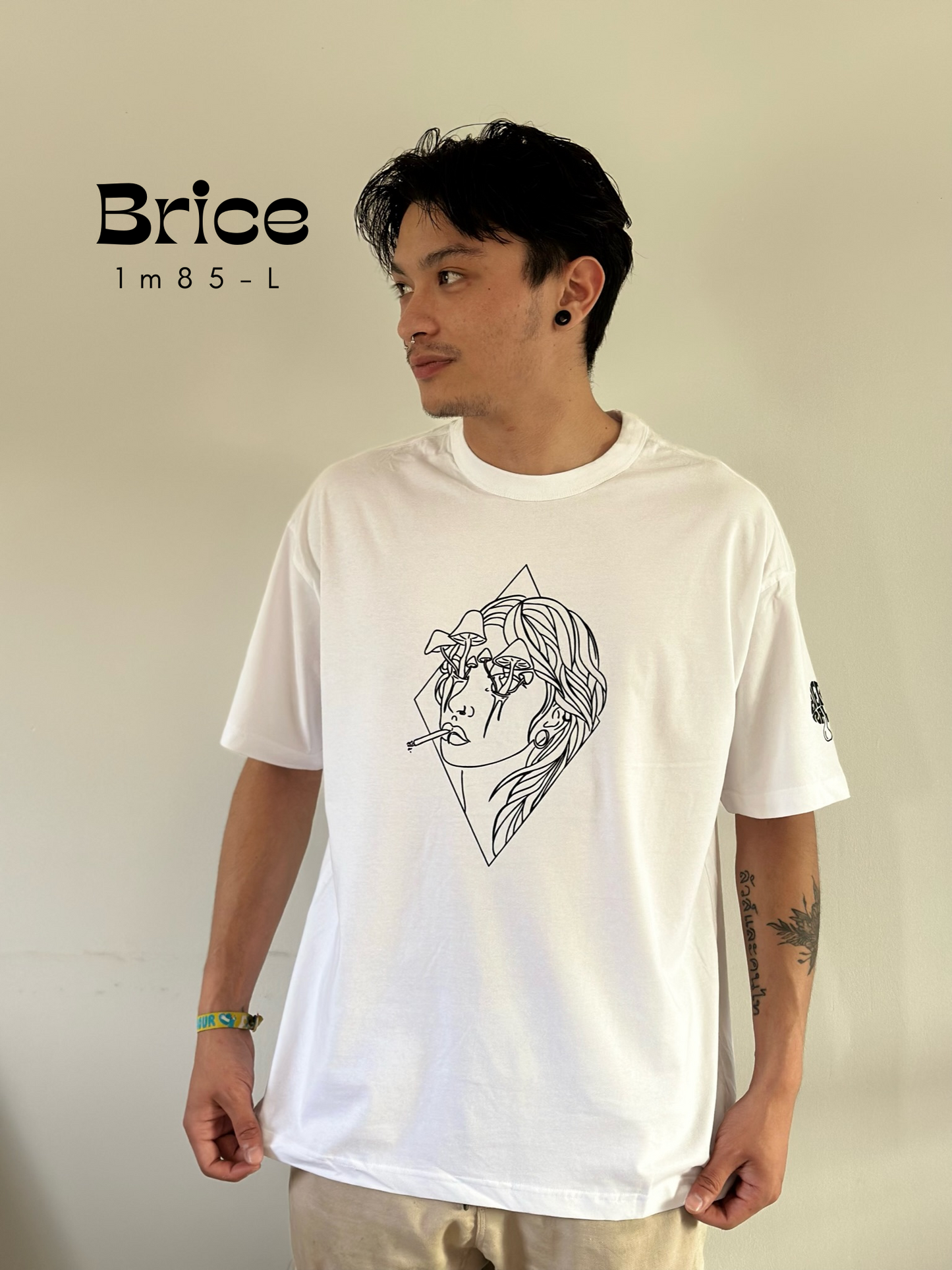 T-shirt Trippy Men Blanc