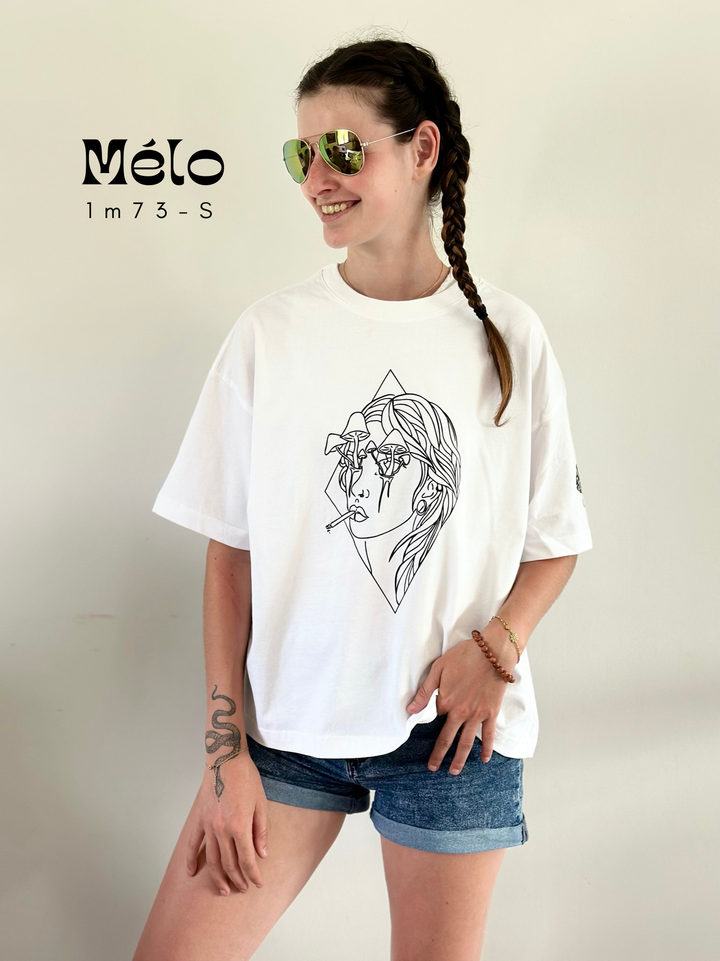 T-shirt Trippy Women Blanc