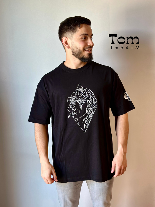 T-shirt Trippy Men Noir